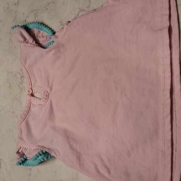 WILLOW AND WYATT MERMAID TEE. S8ZE 3T. PINK, MINT GREEN GOLD - Picture 6 of 6